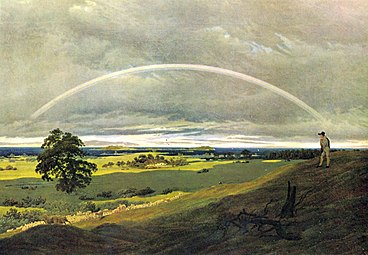 „Vikerkaarega maastik“ „Landschaft mit Regenbogen“ (1810) Caspar David Friedrich