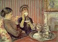 Dones que prenen el te (pintura Tea de Mary Cassatt)