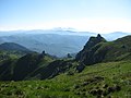 Výhled z Ciucașe na okolní pohoří