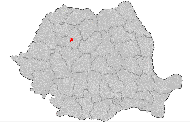 Localização de Cluj-Napoca na Romênia