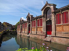 Le marché couvert de Colmar.