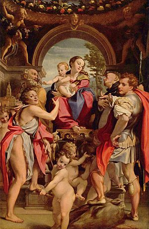 Die Madonna des heiligen Georg (Antonio da Correggio)