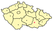 מיקומה של העיר ברנו בצ'כיה
