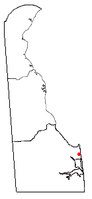 Location of Henlopen Acres, Delaware