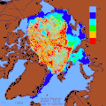 Image 65Decrease of old Arctic Sea ice 1982–2007 (from Arctic Ocean)