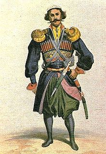 Old painting of a military man ornately dressed