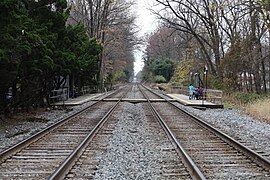 Garrett Park station in 2020