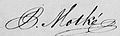 Handtekening Pieter Hubertus Baltazaar Motké (1826-1872)