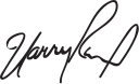 Harry Reid's signature