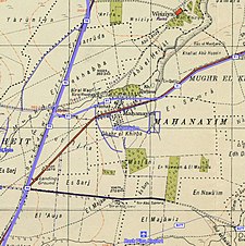 Серия исторических карт района Хирбат аль-Мунтар (1940-е годы с современным наложением) .jpg