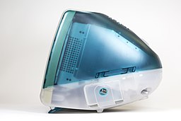 Original iMac viewed from the side