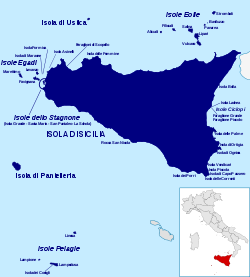 Islands of Sicily Isole della Sicilia.svg