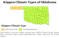 Image 10Köppen climate types of Oklahoma, using 1991-2020 climate normals. (from Geography of Oklahoma)