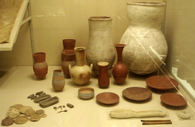 Pottery, dishes, and other miscellaneous items from the embalming cache of Tutankhamun KV54-Pottery-Dishes-OtherItems MetropolitanMuseum.png