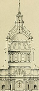 The outer dome conceals an inner dome, visible from below