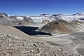 The Laguna Corona del Inca crater lake