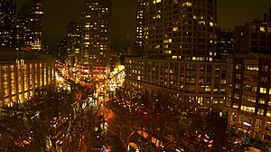 Lincoln Square at night Lincoln Center Manhattan Island New York photo D Ramey Logan.jpg