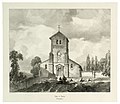 Lithographie de l'église de Nauroy parue dans l'ouvrage "Voyages pittoresques et romantiques dans l’ancienne France" d'Isidore Taylor, paru en 1857