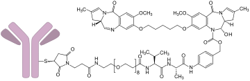 Strukturformel von Loncastuximab-Tesirin