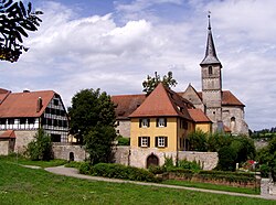 Skyline of Münchsteinach