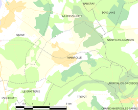 Mapa obce Mamirolle