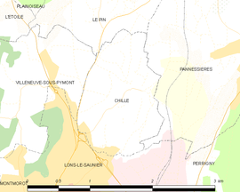 Mapa obce Chille