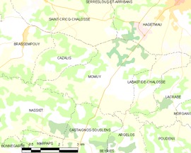 Mapa obce Momuy
