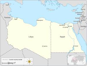 Карта Ливии и Египта (1977) .svg
