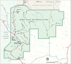 Plan Park Narodowy Wind Cave