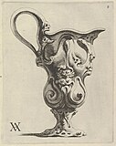 Проект кубка. Из альбома гравюр «Искусственные модели различных серебряных ваз и других причудливых произведений». Между 1620 и 1652. Офорт