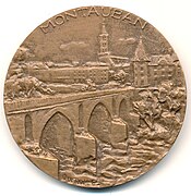 Médaille montrant une vue de la ville