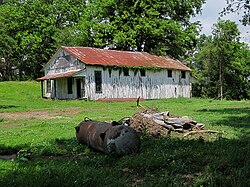 The commissary building at Mound City before its renovation.