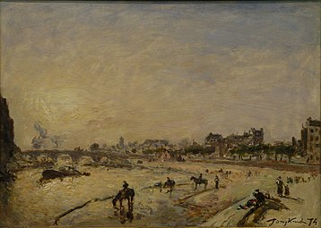 Johan Barthold Jongkind, 1874 Paris, le pont Marie et le quai des Célestins Musée d'art moderne André-Malraux, Le Havre
