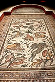 Roman mosaic from Apamea depicting a hunting scene, 5th century AD