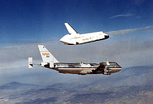 Enterprise during the Approach and Landing Tests OV-101 first flight.jpg