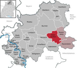 Kaart van Osterburken
