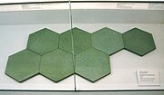 Original Casa Milà tiles on display at MoMA