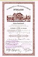 Stammaktie der Parquet- & Chalet-Fabrik Interlaken vom 23. Mai 1896