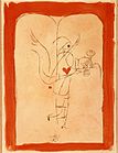 Paul Klee. A Spirit Serves a Small Breakfast, Angel Brings the Desired, 1920