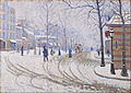 «Snow, Boulevard de Clichy, Paris» (1886) (Minneapolis Institute of Art)