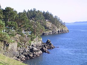 Die Küste von North Pender Island