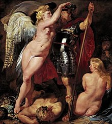 Coronation of the Hero of Virtue (c. 1612-1614) by Peter Paul Rubens Peter Paul Rubens - The Coronation of the Hero of Virtue.jpg