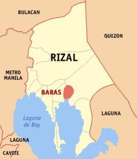 Baras na Rizal Coordenadas : 14°31'N, 121°16'E