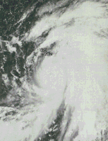 Typhoon Phyllis on August 13, 1975