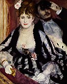 The Loge; by Pierre-Auguste Renoir; 1881; oil on canvas; 127 × 92 cm; Courtauld Institute of Art (London)