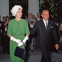 The marriage of actress Grace Kelly to Prince Rainier III brought media attention to the principality. Prince Rainier III and Princess Grace.jpg