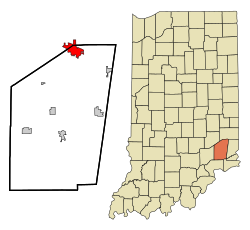 Location in the state of Indiana