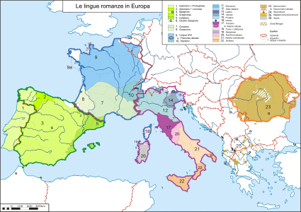 Les llengües romàniques a Europa