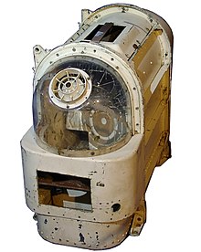 Original Soviet space dog environmentally controlled safety module used on sub-orbital and orbital spaceflights Russian space dog box.jpg