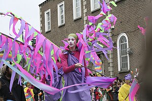 The St. Patrick's Day parade in Dublin, Irelan...